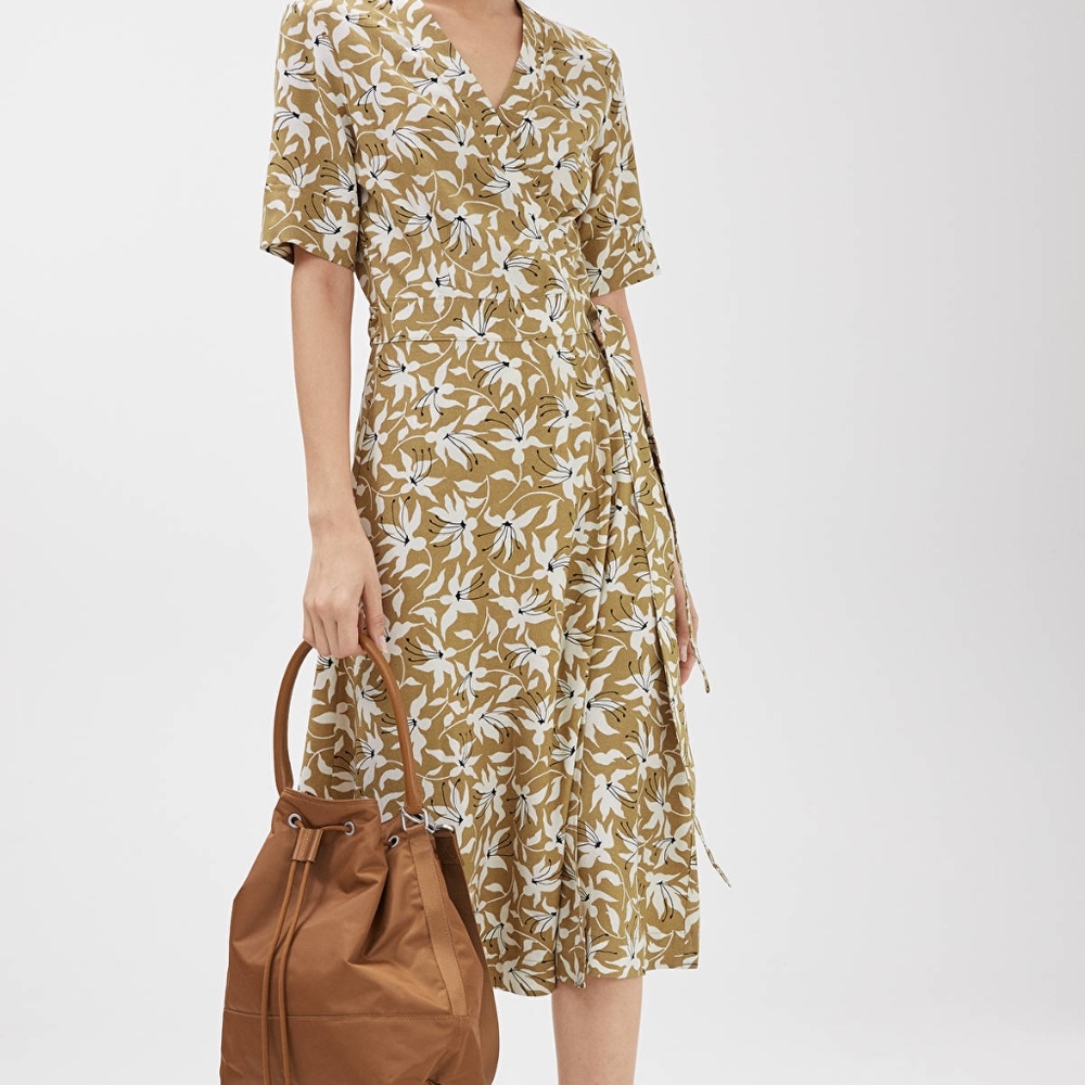 Arket brand new - beige wrap dress